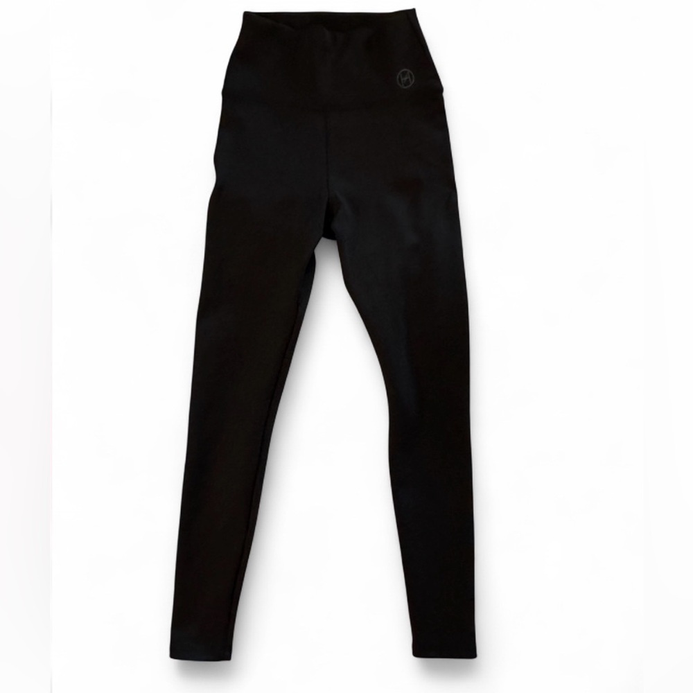 Héros Activewear The High Active Black Legging Sz Small - Luxury Italian Scuba - Picture 2 of 9